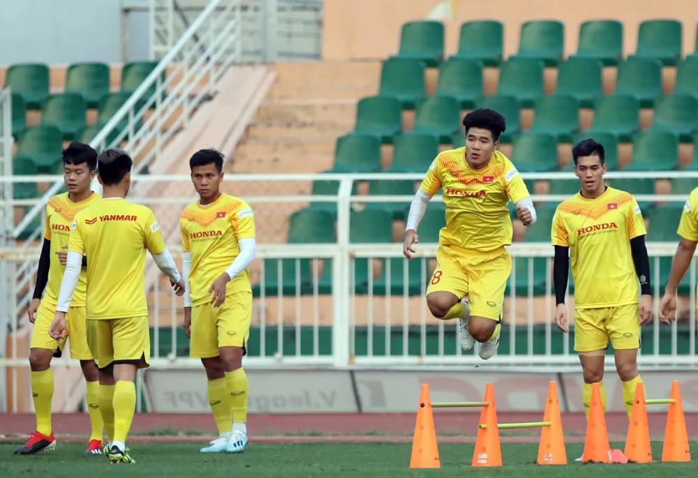 Hà Đức Chinh, 1 trong 8 cầu thủ giành ngôi Á quân U23 châu Á 2018. Ảnh: Anh Khoa