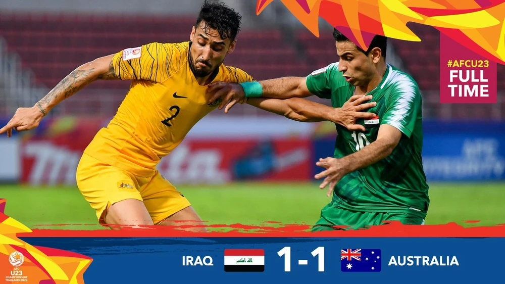 Australia và Iraq chia điểm ở ngày ra quân. Ảnh: AFC