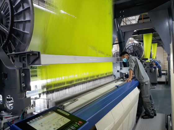 The production of towel for export at Phong Phu Joint Stock Company. (Photo: SGGP)