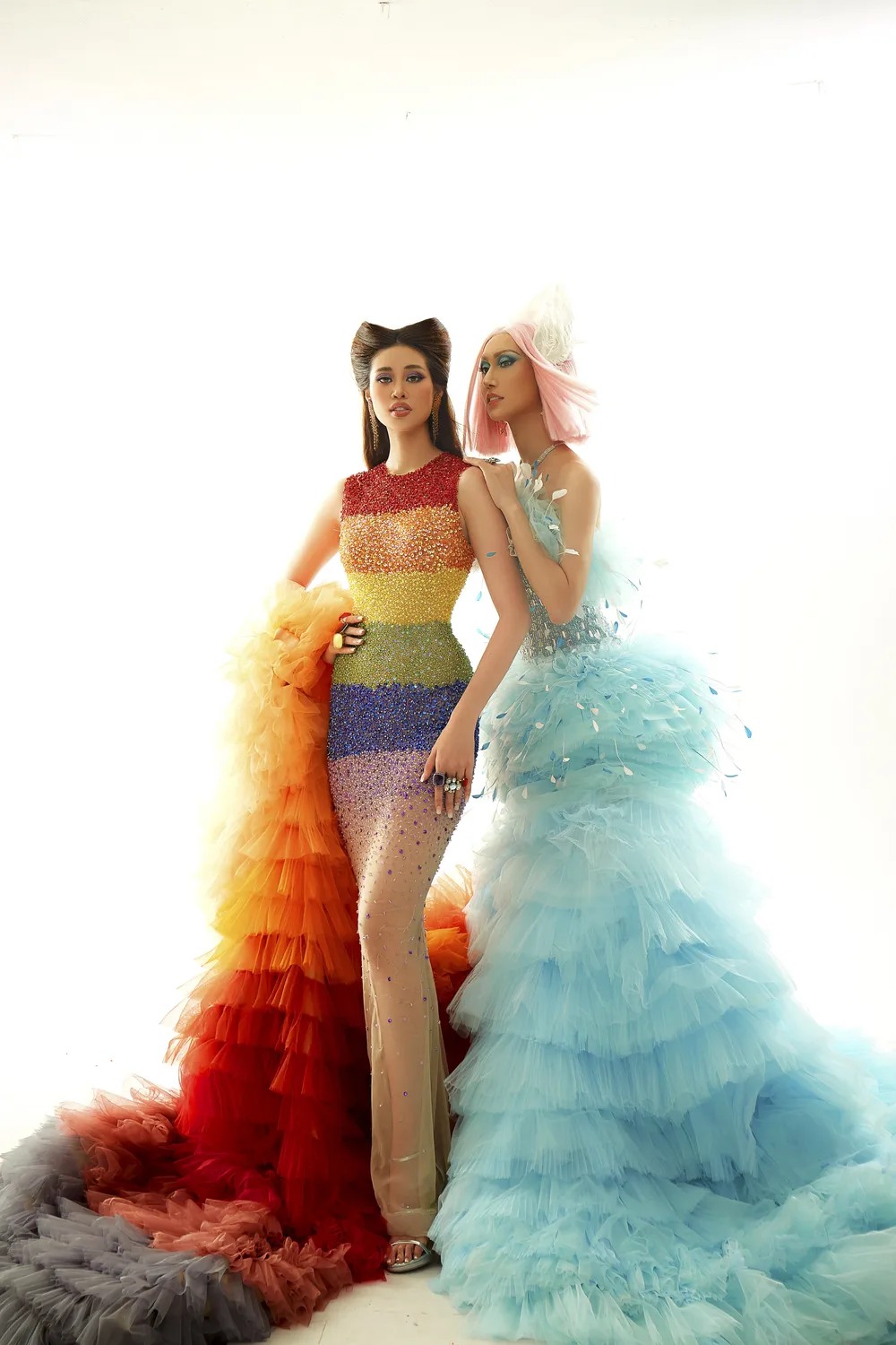 Hoa hậu Khánh Vân hoá thân thành Drag Queen cùng diễn viên BB Trần, Hải Triều ảnh 2