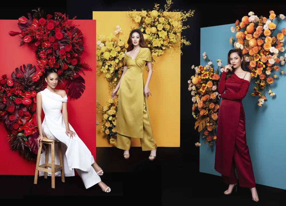 Đón xuân 2022, Khánh Vân cùng Kim Duyên và Hoàng My khoe sắc rạng rỡ với bộ ảnh mới ảnh 1