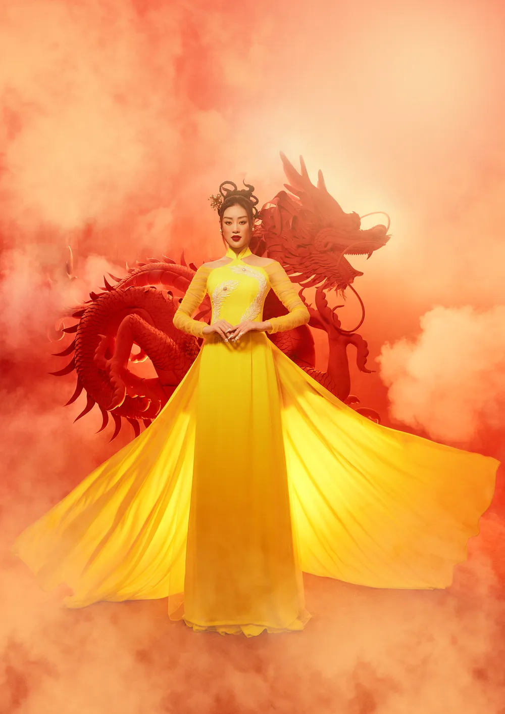 Bộ ảnh Tết Nhâm Dần cùng hình tượng rồng của Hoa hậu Khánh Vân ảnh 7