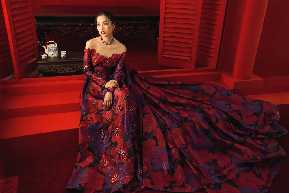 Vẻ đẹp của người phụ nữ Á Đông qua “AN” của NTK Lê Thanh Hòa ảnh 3