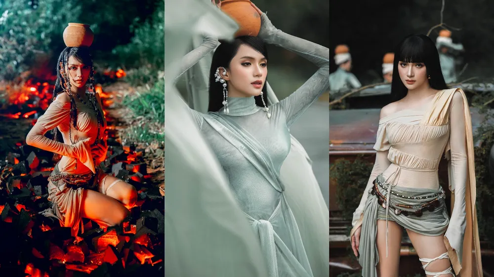 Hình ảnh chân đi trên than củi, đầu đội lu than nóng, như một cách ví von cho sự nóng bỏng của các cô gái Hình ảnh chân đi trên than củi, đầu đội lu than nóng, như một cách ví von cho sự nóng bỏng của các cô gái