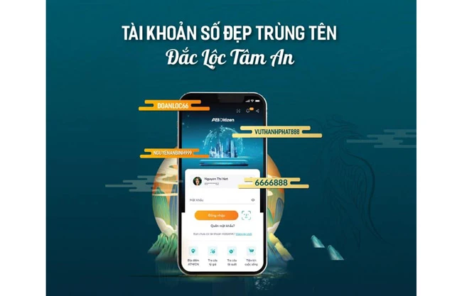 ABBANK cung cấp tên định danh tự chọn trong số tài khoản 