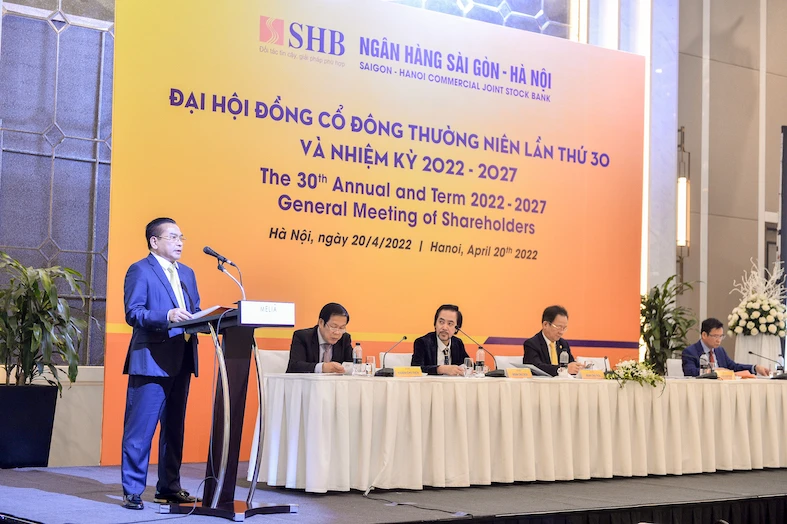 Năm 2022, SHB dự kiến vốn điều lệ tăng trưởng 37% so với năm 2021. 