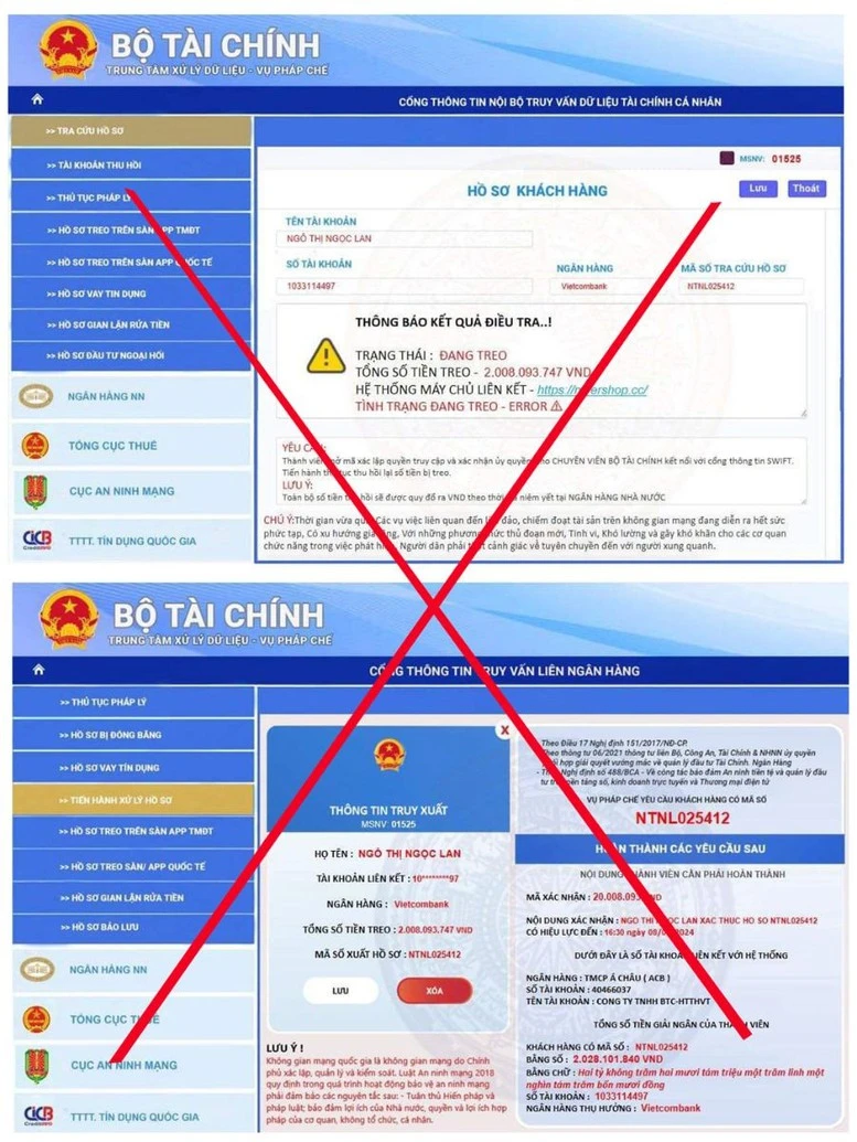 Bộ Tài chính tiếp tục cảnh báo việc giả mạo văn bản, con dấu và website 