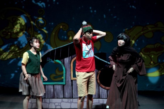 A scene in the play