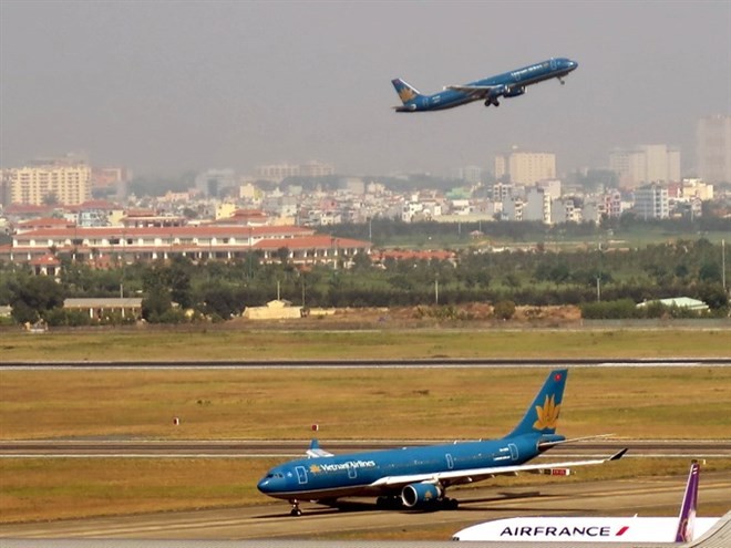 A runway, a terminal and an airplane parking and technical maintenance area will be added to the Tan Son Nhat Airport in HCM City (Photo: VNA)