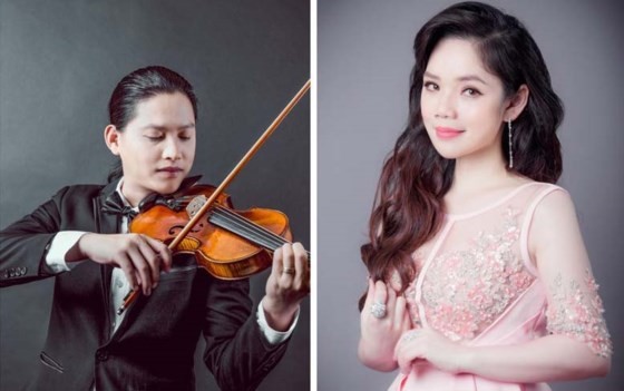 Violinist Anh Tu and his wife – opera singer Viet Dung