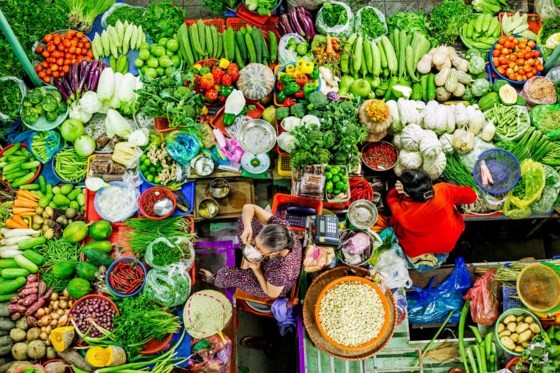 Third-prize-winning picture, Rau qua Viet (Vietnamese vegebtables) by Ho Dang Khoa
