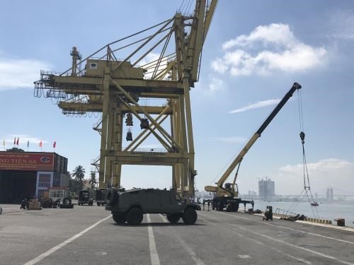 Tien Sa wharf of Da Nang port in the central city of Da Nang city (Photo: VNA)