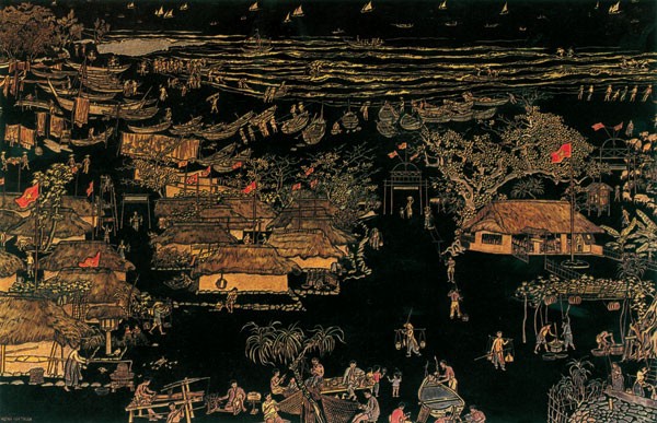 Vinh Moc Village by painter huynh Van Thuan