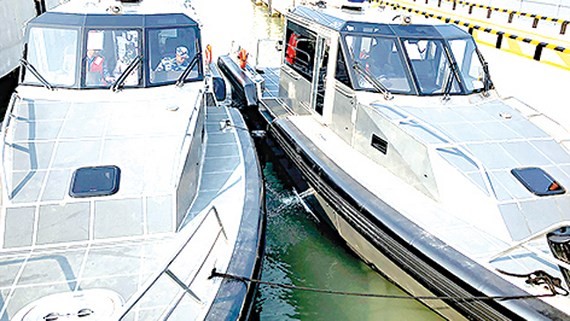 Two of  six coastal patrol boats