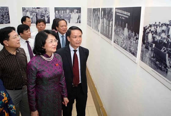 Vice President Dang Thi Ngoc Thinh attends the opening ceremony of the event. (Photo: Sggp)
