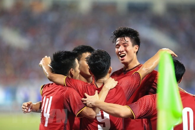 Vietnam’s U23 team won the U23 International Football Championship – Vinaphone Cup 2018 which concluded at My Dinh National Stadium in Hanoi on August 7. (Source: VNA)