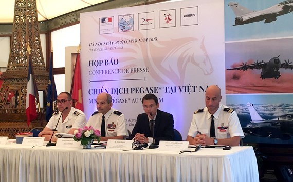 At the press conference