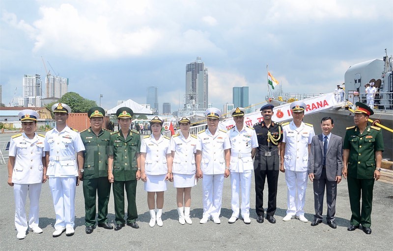 At the welcoming ceremony (Photo: hcmcpv)