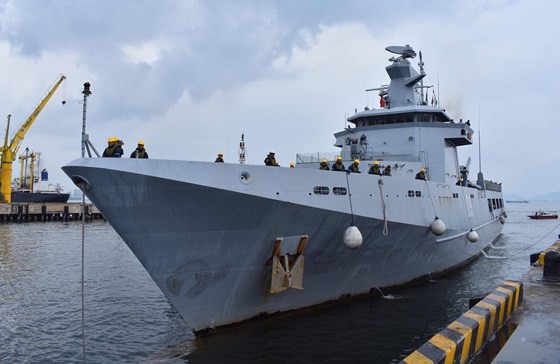 Tà u hải quân Brunei thÄm Äà Nẵng ảnh 1