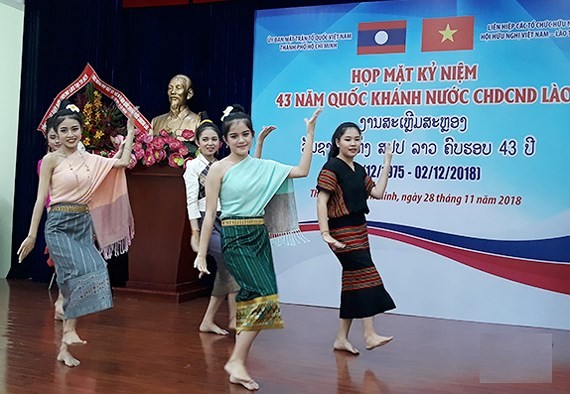 An art performance in the ceremony (Photo: Sggp)