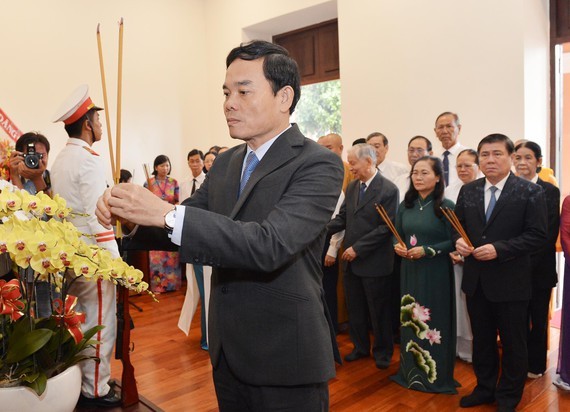 The visit is led by Standing Deputy Secretary of the Ho Chi Minh City Party Committee, Tran Luu Quang. (Photo: Sggp)