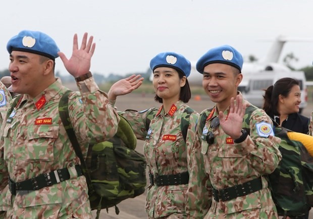 Officers and soldiers of the second 2-level field hospital (Source: VNA)