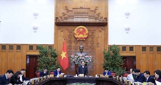 Prime Minister Nguyen Xuan Phuc speaks at the conference (Source: VNA)