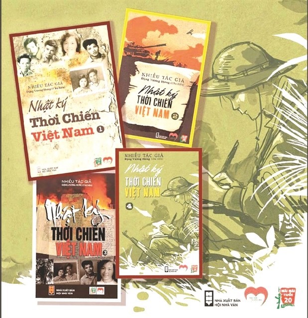 Four volumes of Nhat Ky Thoi Chien (Wartime Diary) have been released on the occassion of the 45th anniversary of Reunification Day (Photo: baochinhphu.vn)