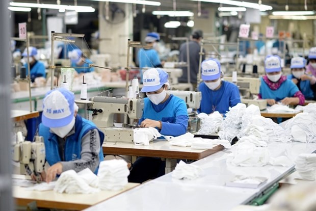 A mask production line at Vinatex (Photo courtesy of Vinatex)