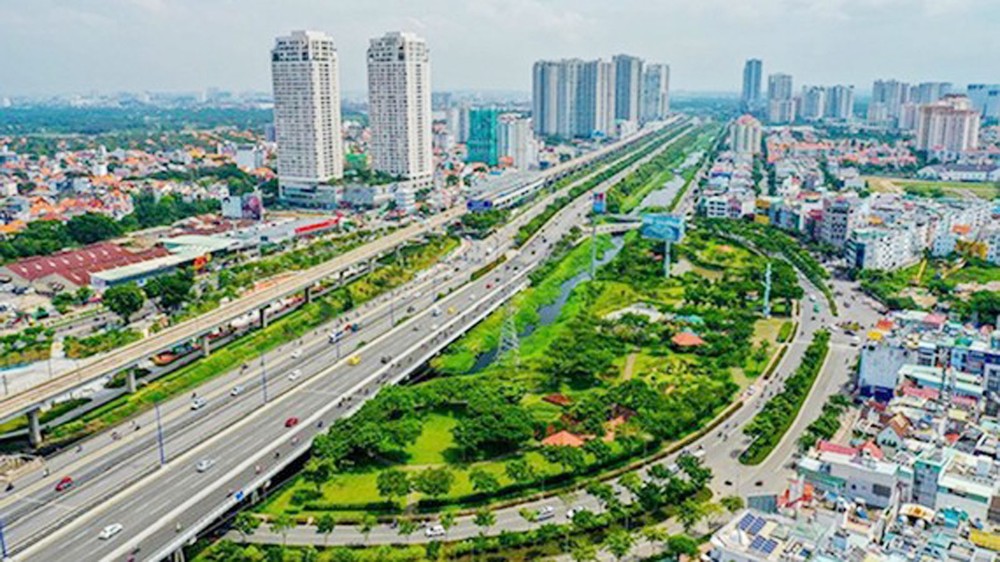 The eastern part of HCMC where Thu Duc City is proposed to be established