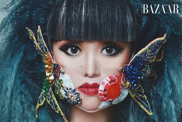 Supermodel, producer and actress Jessica Minh Anh. (Photo: Bazaar Vietnam)