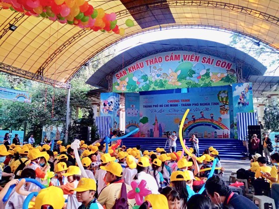 Children participate in the launching ceremony. (Photo: SGGP)