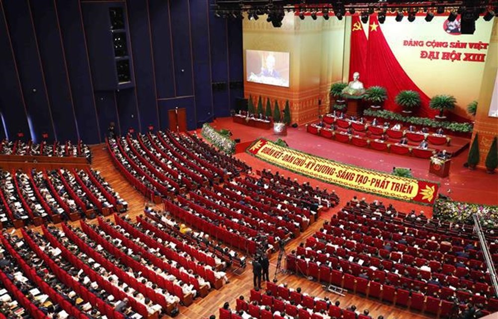 Overview of the opening ceremony of 13th National Party Congress (Photo: VNA)