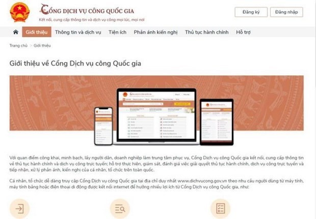 The National Public Service Portal (Photo: VNA)