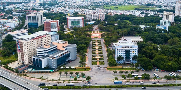 A bird's-eye view of the Quang Trung Software Park (Source:https://www.qtsc.com.vn/)