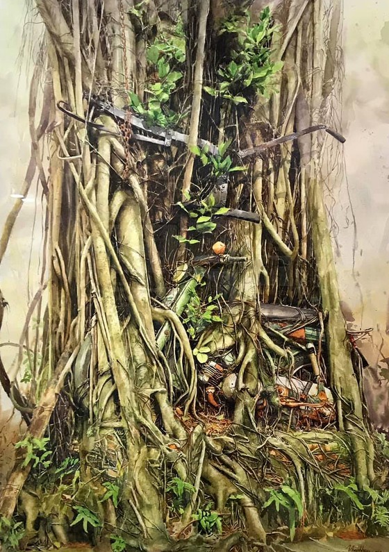 Painting exhibition of sacred land of Con Dao presented in HCMC ảnh 11 Painting exhibition of sacred land of Con Dao presented in HCMC ảnh 11