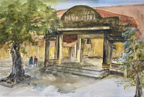 Painting exhibition of sacred land of Con Dao presented in HCMC ảnh 4 Painting exhibition of sacred land of Con Dao presented in HCMC ảnh 4