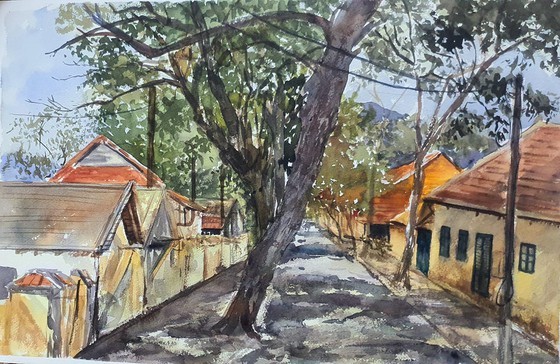 Painting exhibition of sacred land of Con Dao presented in HCMC ảnh 5 Painting exhibition of sacred land of Con Dao presented in HCMC ảnh 5