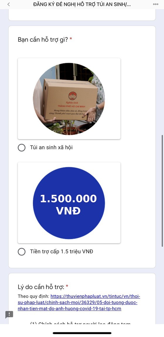 HCMC’s needy people can ask for help through online registration portal ảnh 2 HCMC’s needy people can ask for help through online registration portal ảnh 2