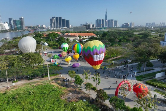 Hot air balloons festival celebrates 1st founding anniversary of Thu Duc City ảnh 1 Hot air balloons festival celebrates 1st founding anniversary of Thu Duc City ảnh 1