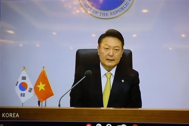 Party leader holds online talks with RoK President ảnh 2 Party leader holds online talks with RoK President ảnh 2