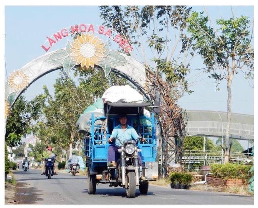 Flowers and plants are brought to markets.