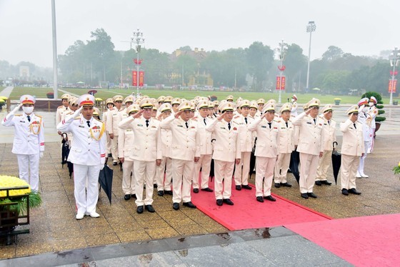 Delegates of the Ministry of Public Security (Photo: SGGP)