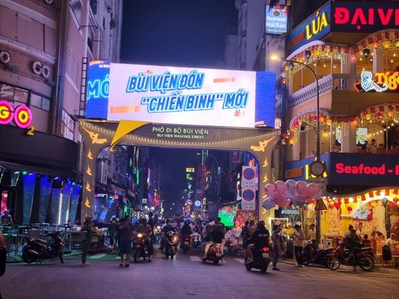 Bui Vien walking street in District 1, HCMC (Photo: SGGP)