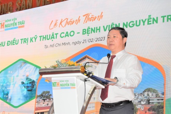 Vice Chairman of the municipal People’s Committee Duong Anh Duc speaks at the event. (Photo: SGGP) Vice Chairman of the municipal People’s Committee Duong Anh Duc speaks at the event. (Photo: SGGP)