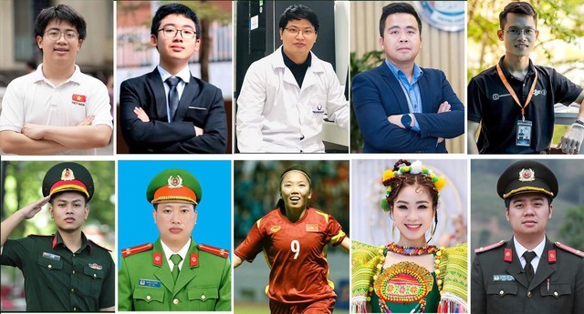 Winners of the Vietnam Outstanding Young Faces Awards 2022 (Photo: baochinhphu.vn) Winners of the Vietnam Outstanding Young Faces Awards 2022 (Photo: baochinhphu.vn)