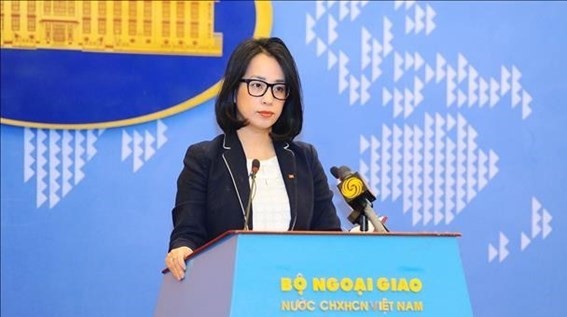 Deputy spokesperson of the Vietnamese Ministry of Foreign Affairs Pham Thu Hang (Photo: VNA)