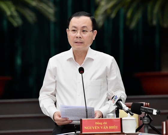 Vice Secretary of the HCMC Party Committee Nguyen Van Hieu speaks at the event. (Photo: SGGP) Vice Secretary of the HCMC Party Committee Nguyen Van Hieu speaks at the event. (Photo: SGGP)