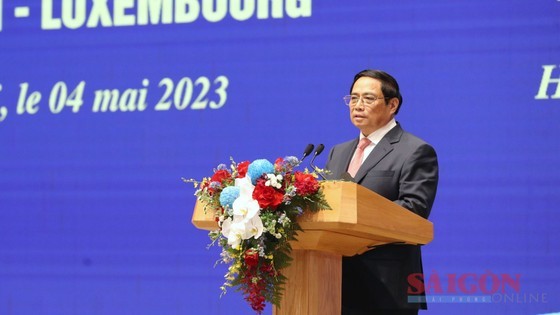 Prime Minister Pham Minh Chinh speaks at the meeting. (Photo: SGGP) Prime Minister Pham Minh Chinh speaks at the meeting. (Photo: SGGP)