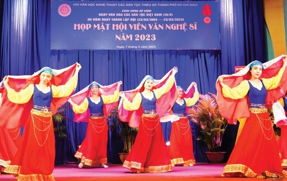 A dancing performance of the Cham ethnic group at the gathering (Photo: SGGP) A dancing performance of the Cham ethnic group at the gathering (Photo: SGGP)